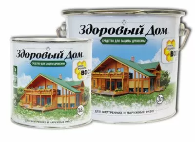 Здоровый Дом деревозащитное средство, Еловая зелень10 л Л-С