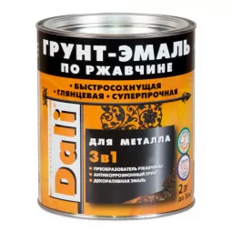 Грунт - эмаль по ржавчине гладкая слоновая кость RAL 1014, Dali 10 л