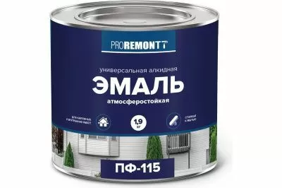 Эмаль ПФ-115 PROREMONTT Оранжевый 1,9 кг