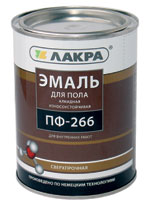 Эмаль ПФ-266 золотисто-коричневый 20 кг Лакра