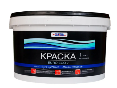 Краска EURO ECO 7 интерьерная моющаяся 9л МК